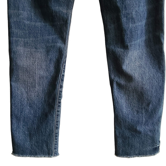 POINT SUR J. CREW Retro Boy‎ High Rise Frayed Hem Cotton Jeans K3440 Women's 24 - Picture 9 of 15